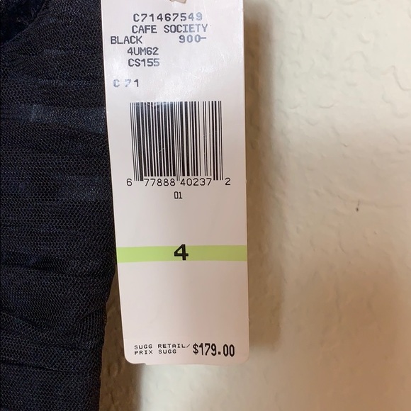 NWT Evan Picone Little Black Dress - Picture 4 of 14